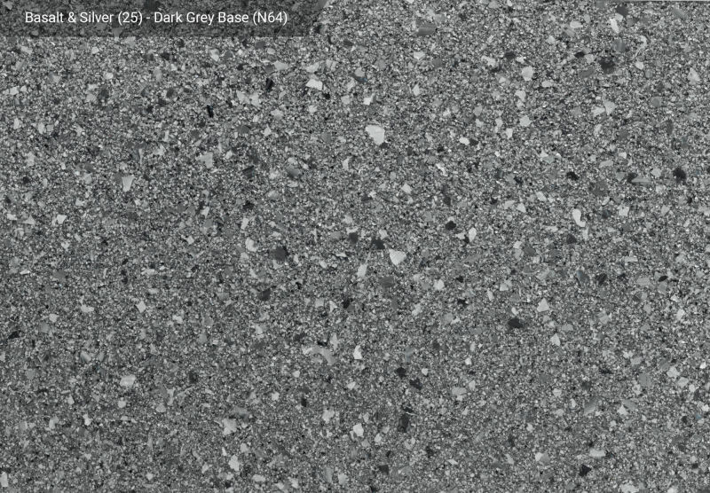 Basalt & Silver (25) — N64 Dark Grey base, official APC sample