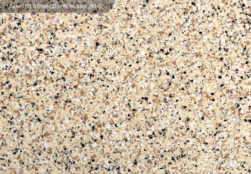 Desert (S) & Grain (25) — N14 White base, official APC sample