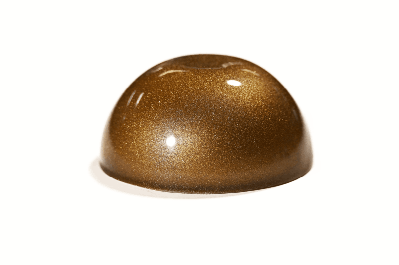 Brass Metallic — Metallic pigment sample, official APC sample