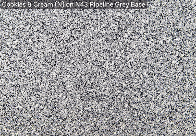 Cookies & Cream (N) — N43 Pipeline Grey base, official APC sample